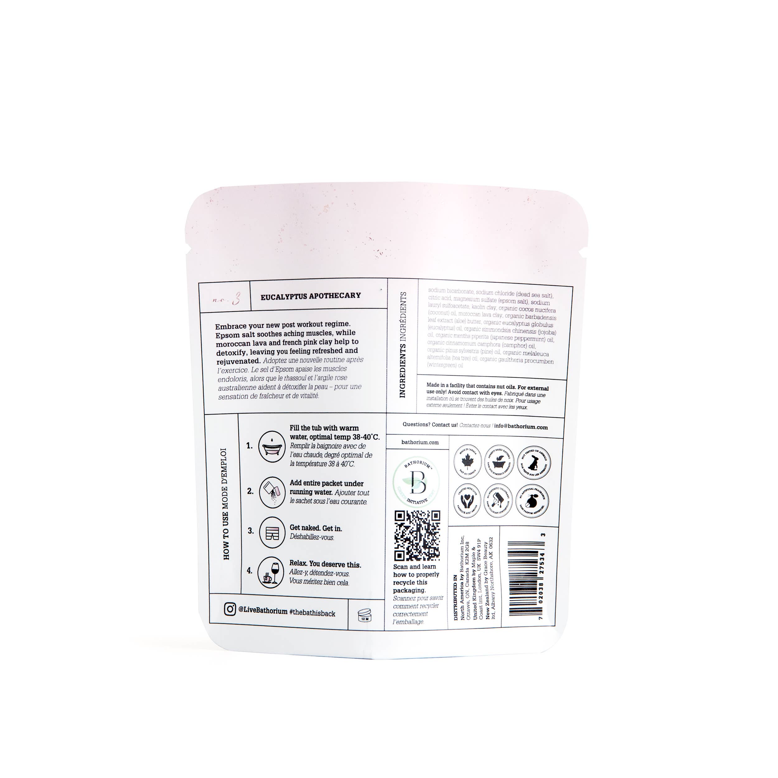 Bathorium - Eucalyptus Apothecary Crush Bath Soak 120g