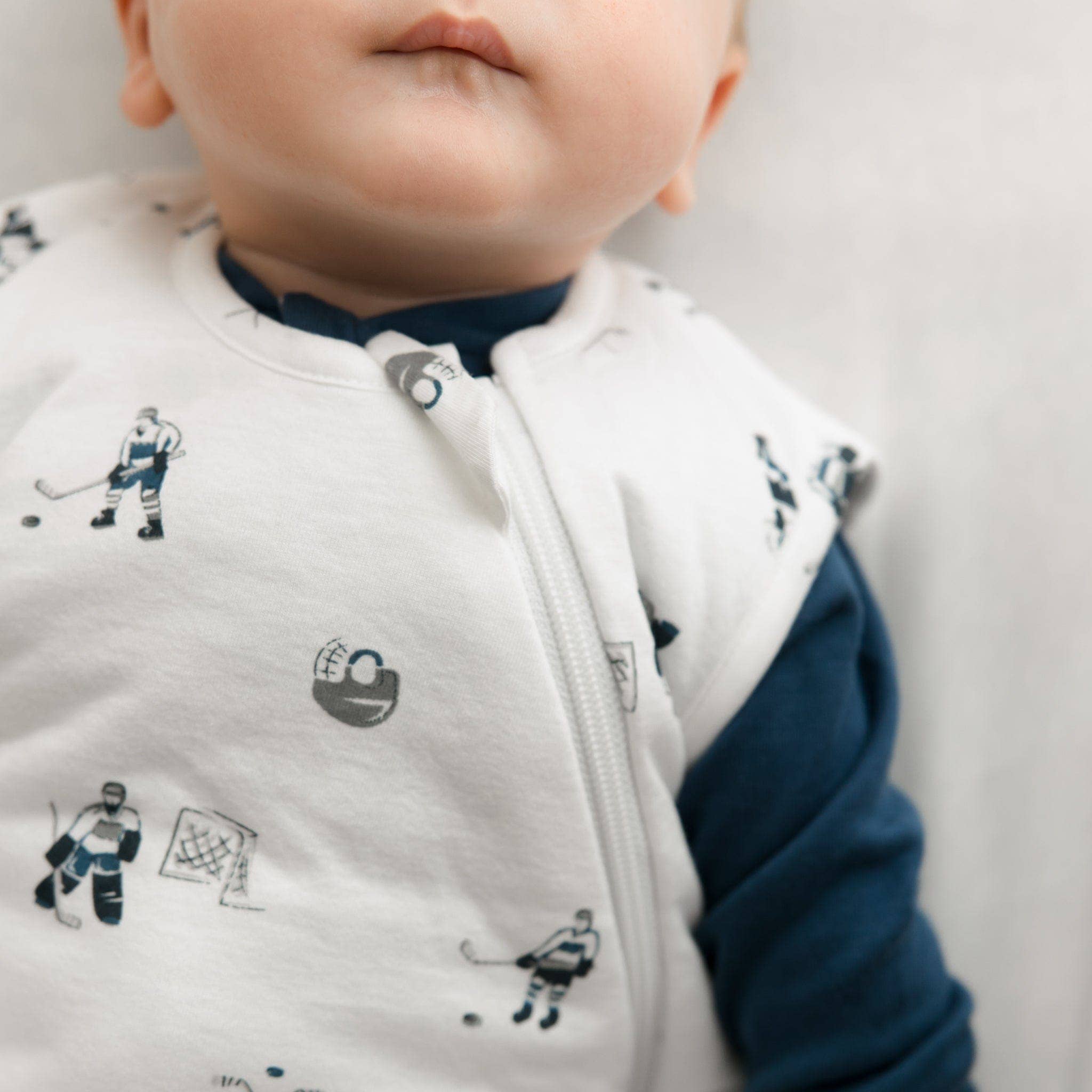 Perlimpinpin - Quilted bamboo sleep sack - Hockey (2.5 togs)