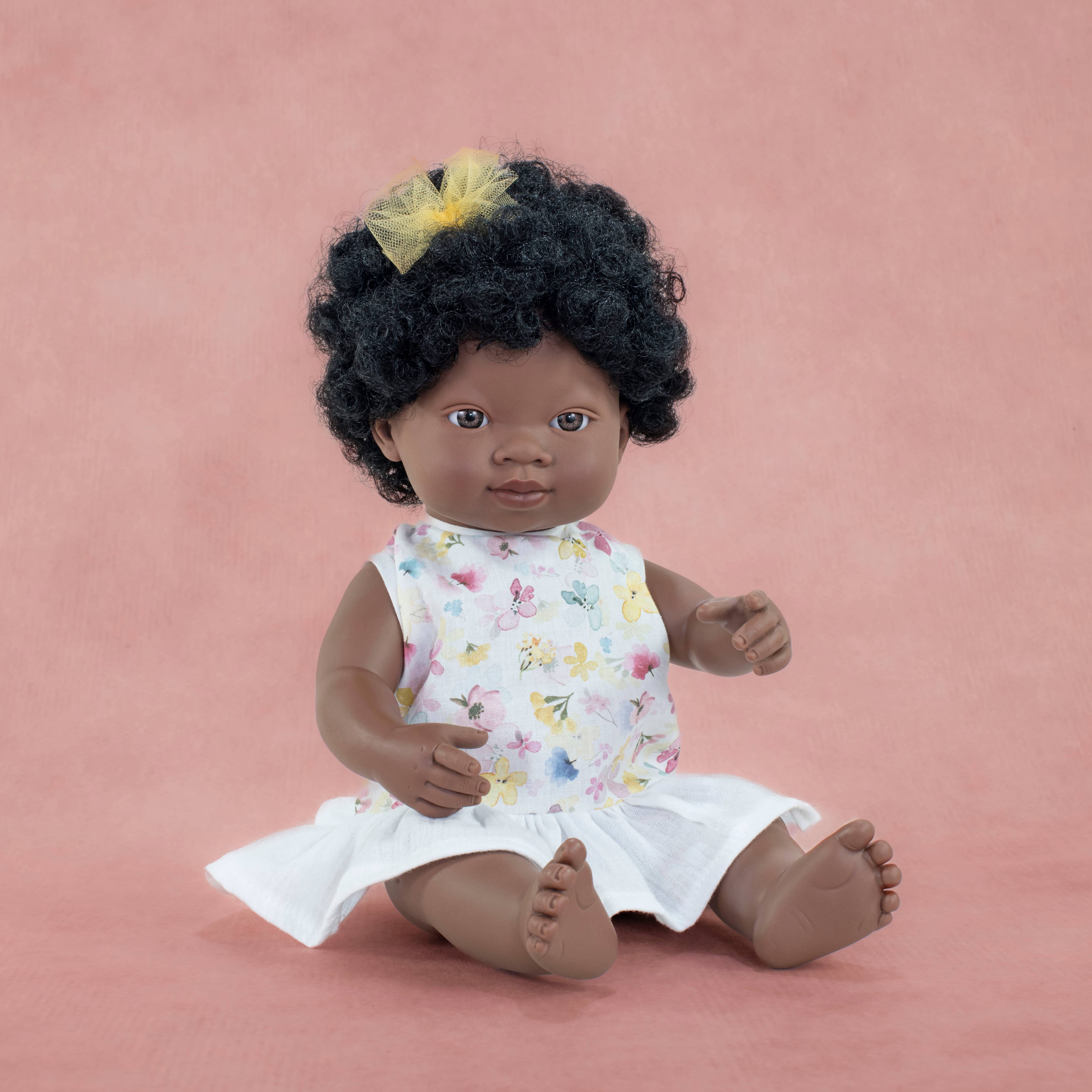 Miniland Educational - Baby Doll African girl 15'' (box) - M&M