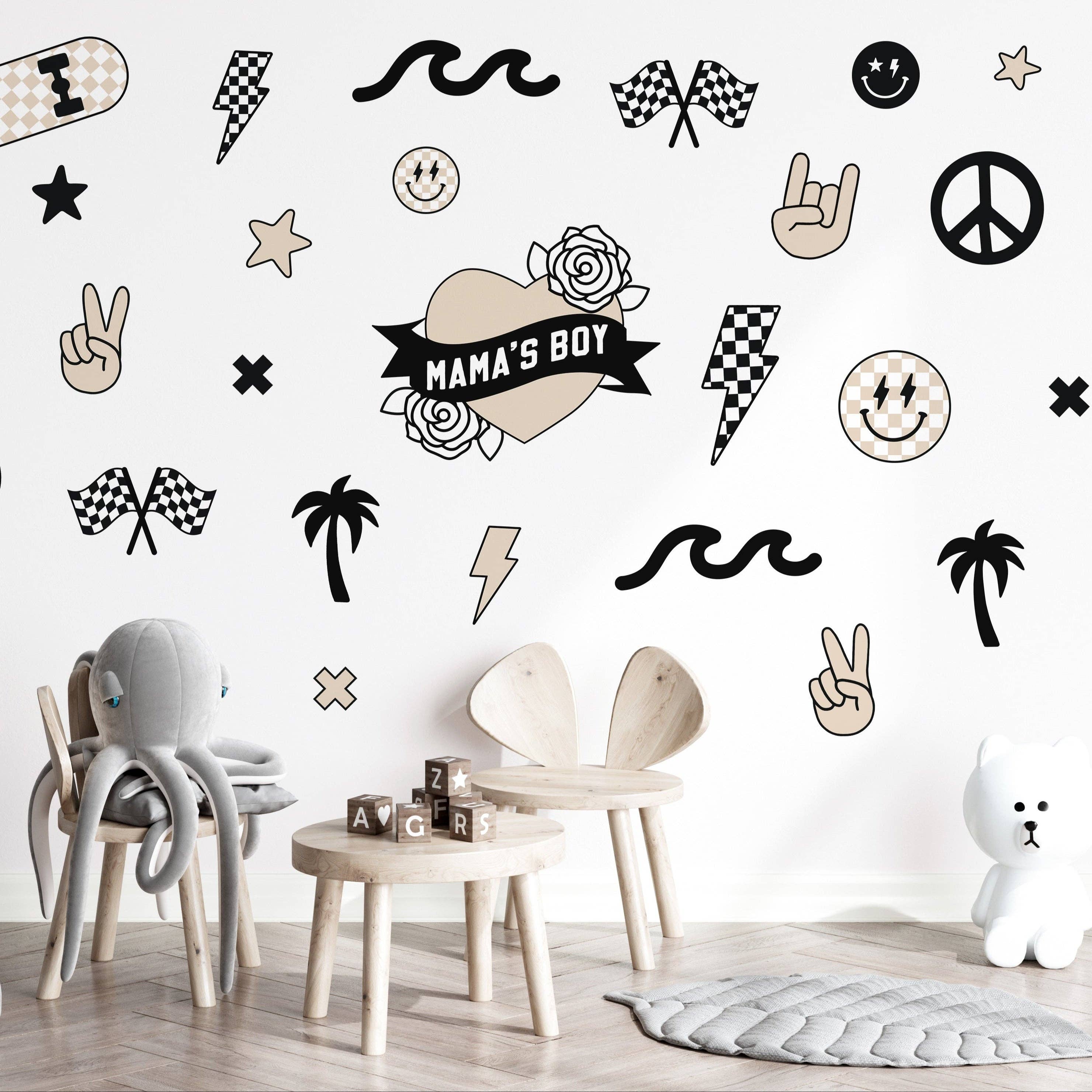 Cherrypick - Peel & Stick Fabric Wall Stickers - Boyhood