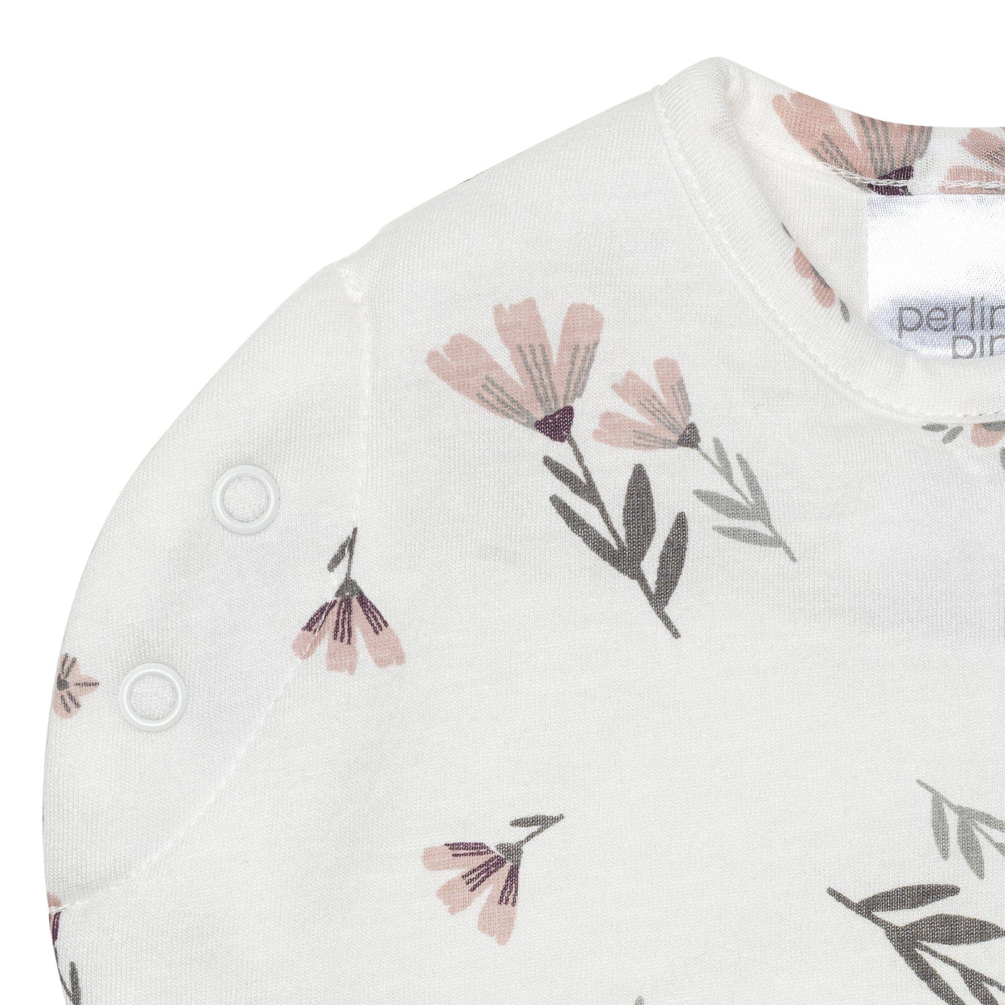 Perlimpinpin - Bamboo newborn sleep sack - Watercolor Flowers (1.0 tog)