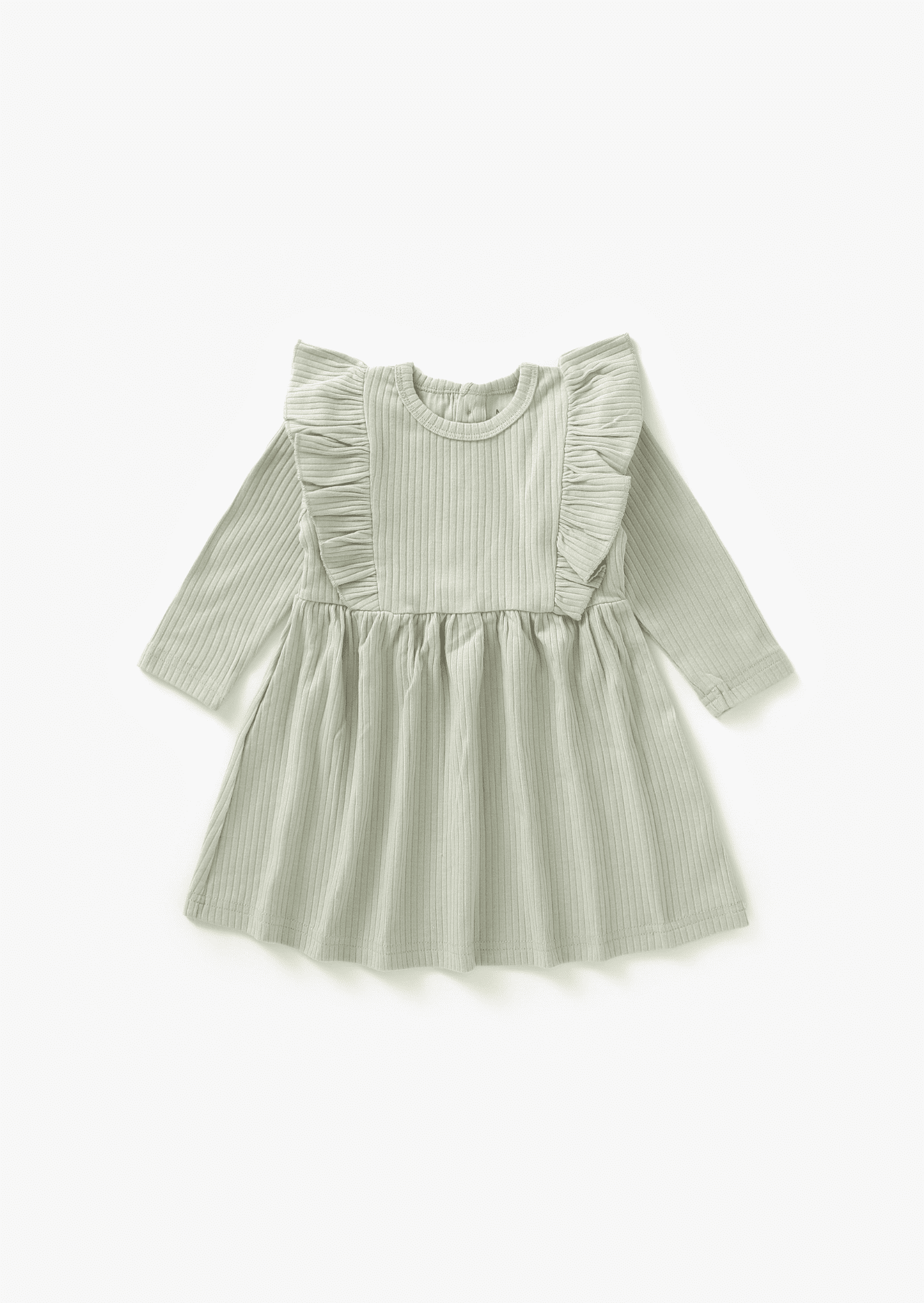 Mila & Co. - Ribbed Flutter Dress | Pistachio