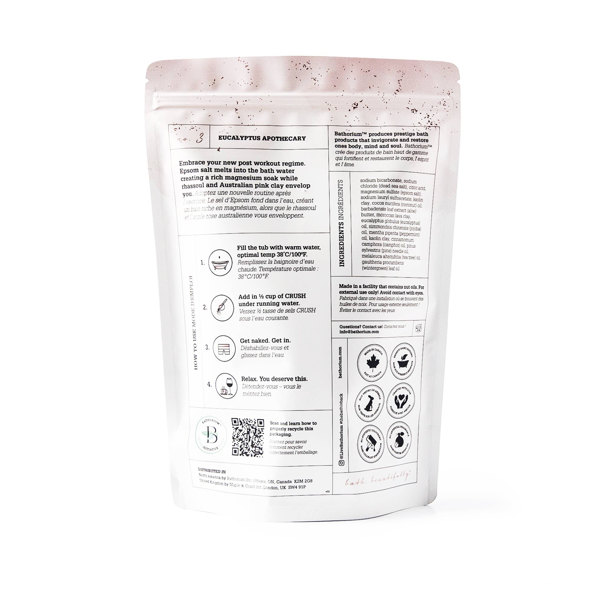 Bathorium - Eucalyptus Apothecary Crush Bath Soak 3kg Bulk Bag