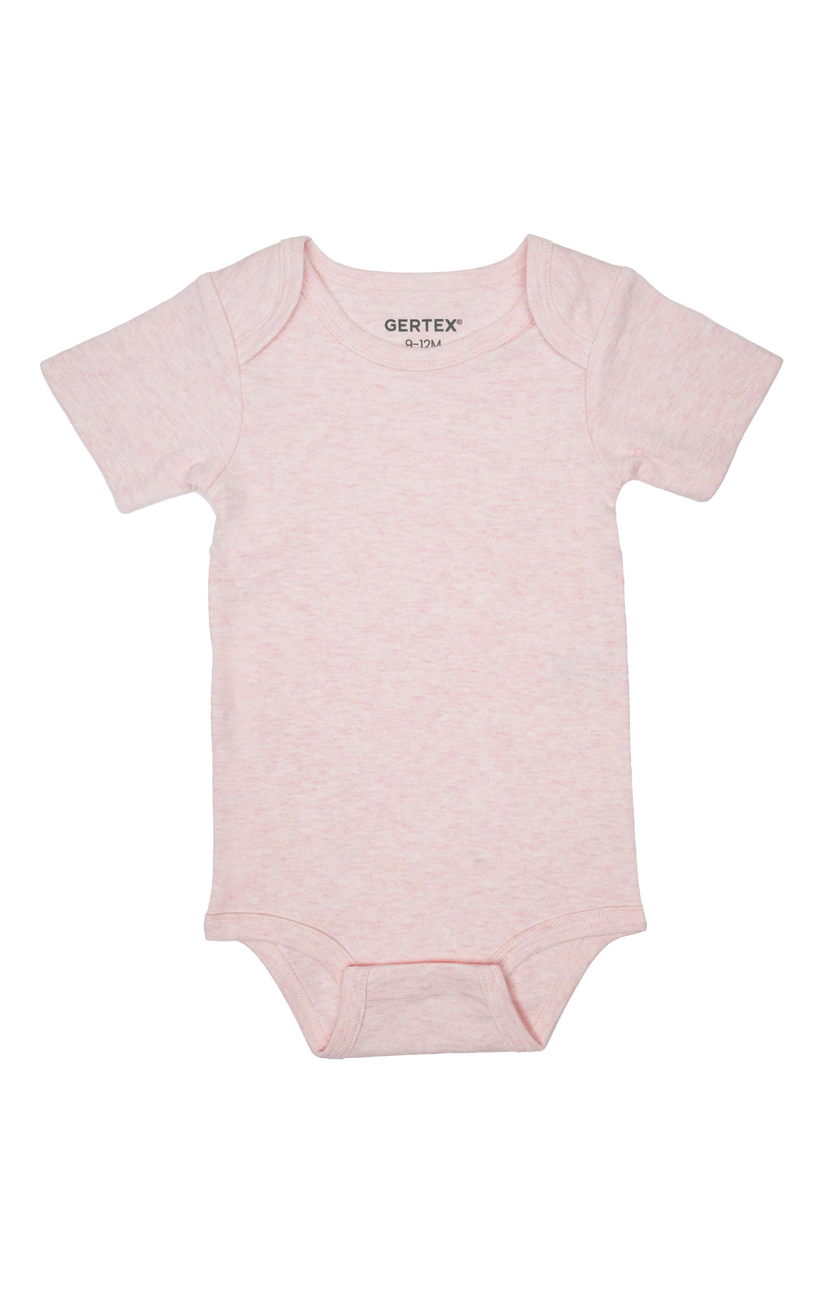 Gertex - Pink Organic Cotton Short Sleeve Baby Bodysuit