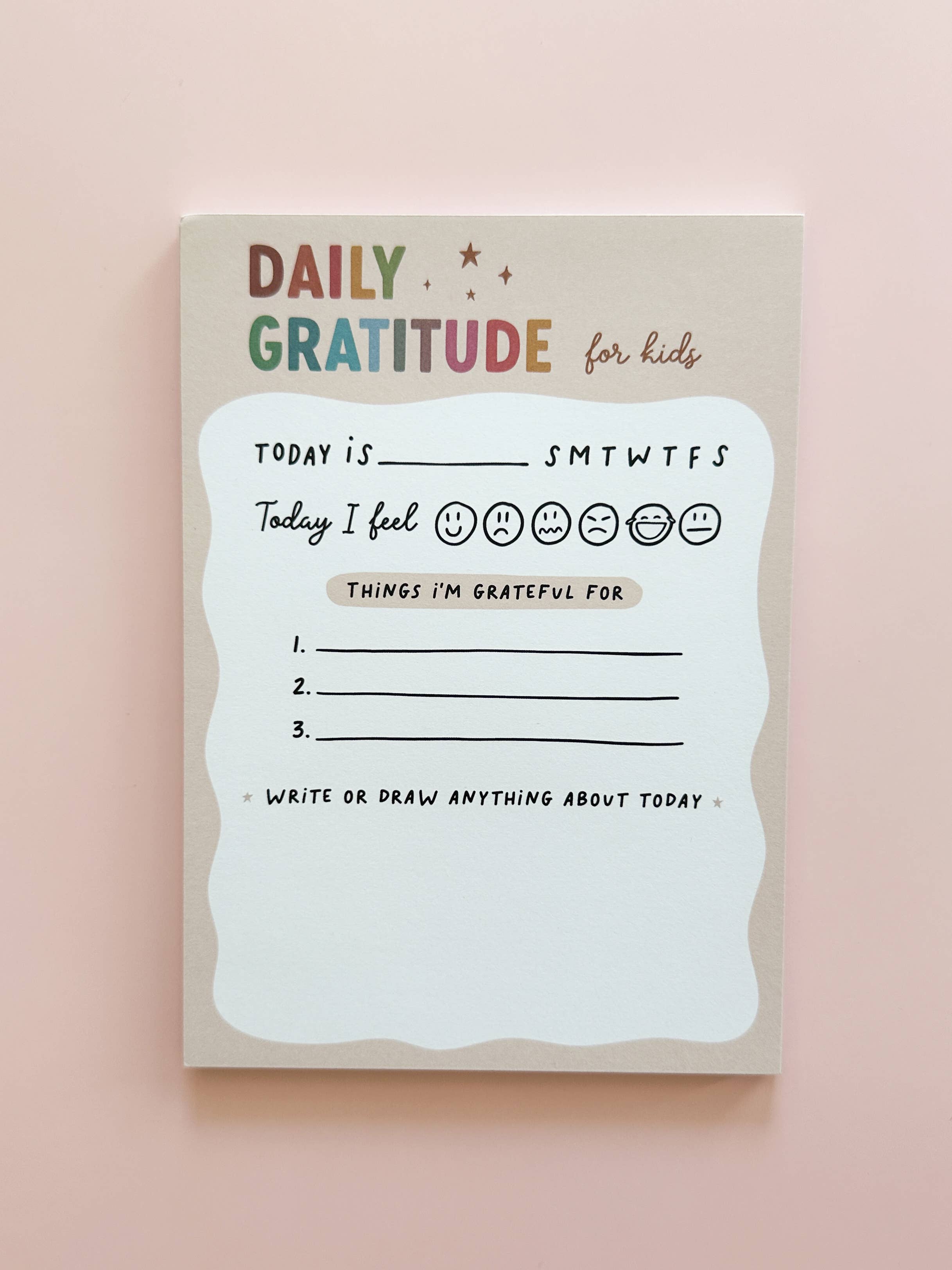 Cherrypick - Daily Gratitude For Kids Notepad
