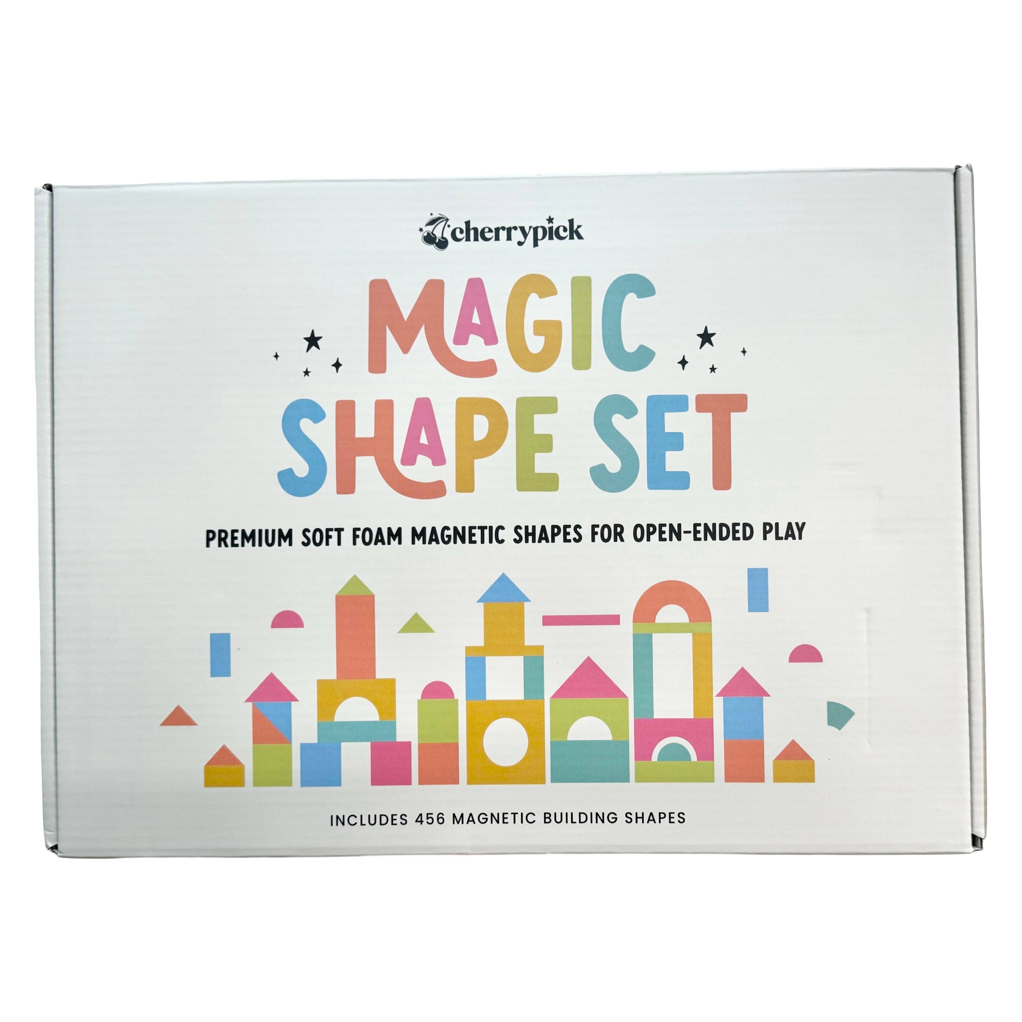 Cherrypick - Magic Shape Set - Soft Foam Magnetic Shapes for Building and Play