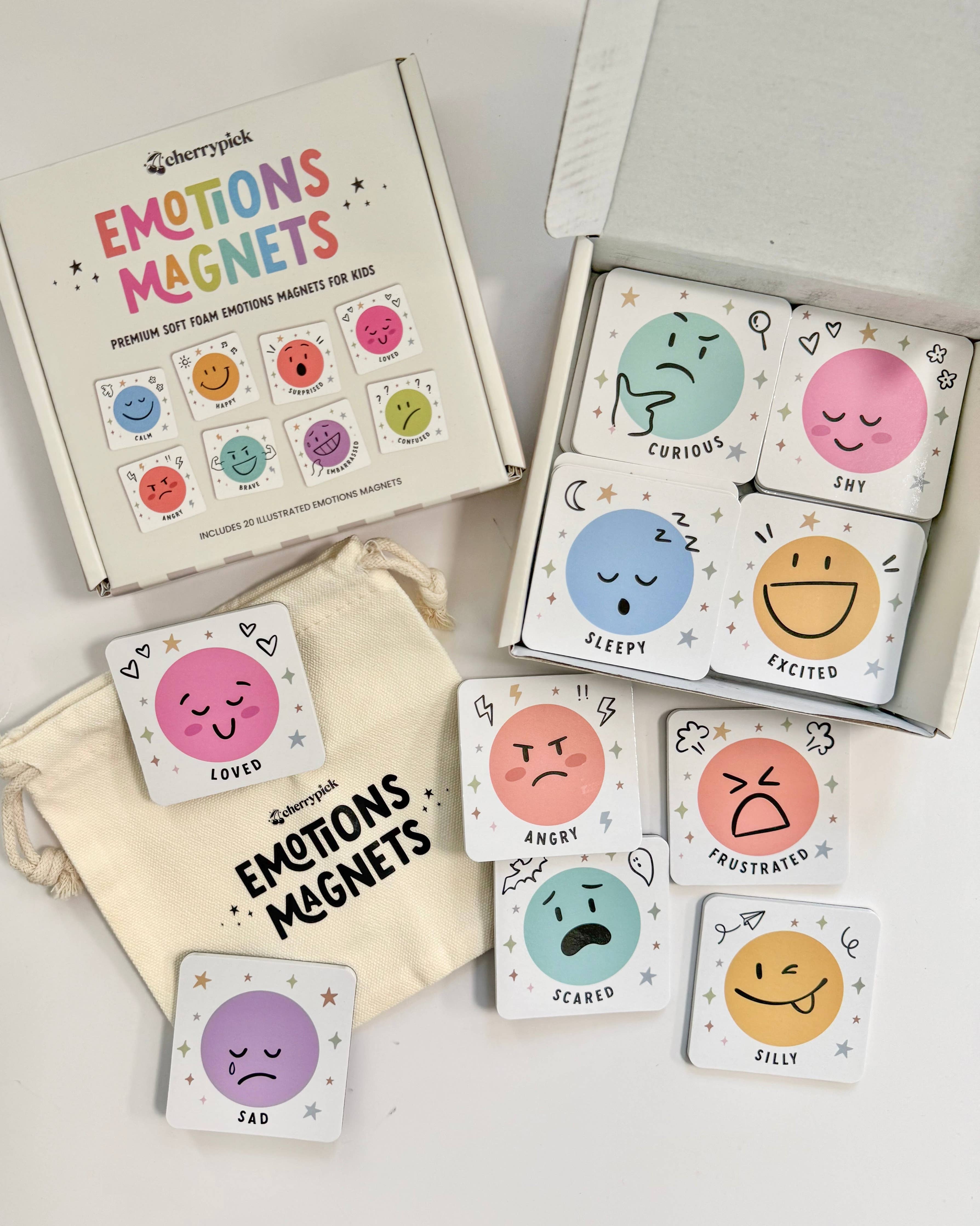 Cherrypick - Emotions Magnets - Soft Foam Magnets (20pc set)