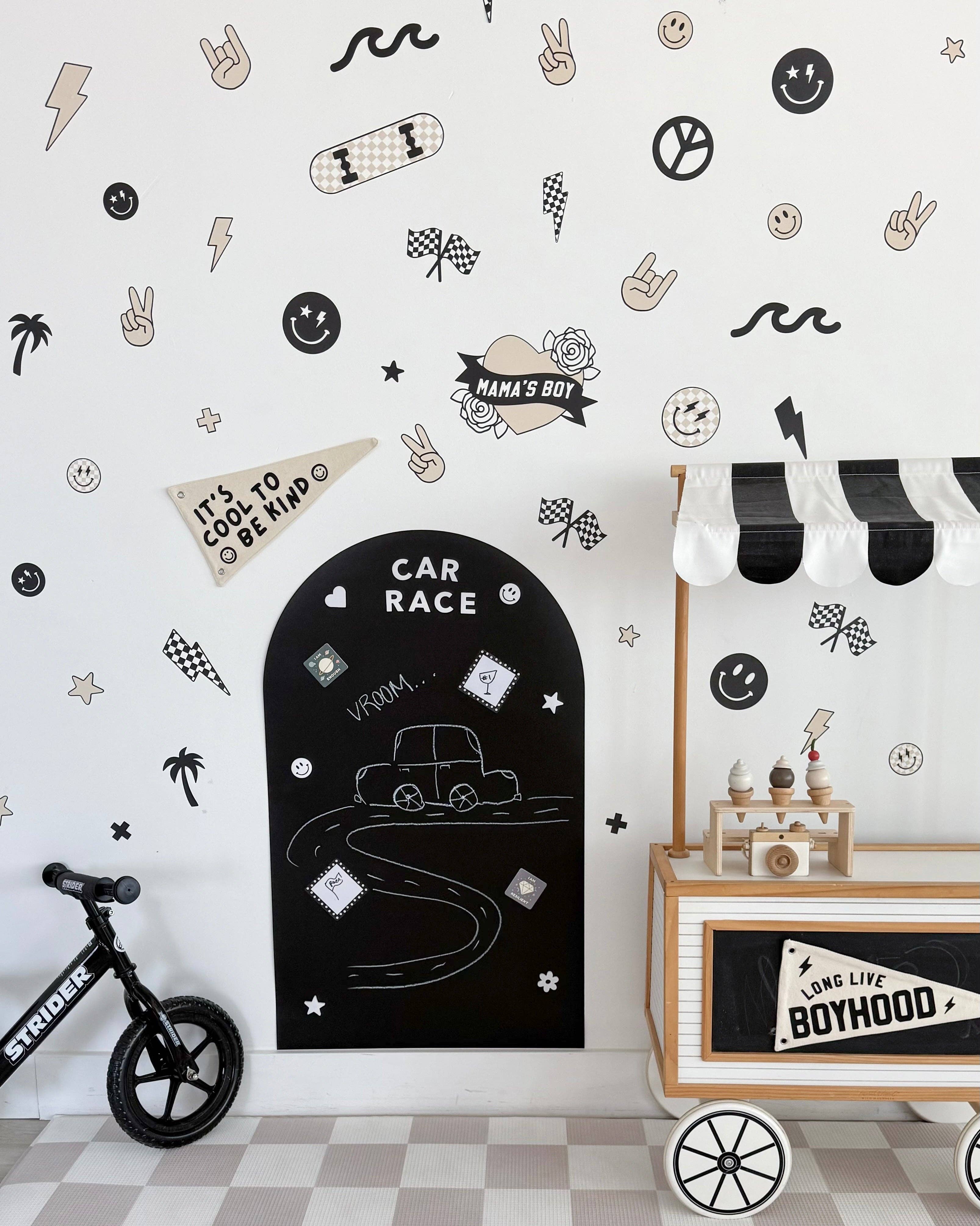 Cherrypick - Peel & Stick Fabric Wall Stickers - Boyhood