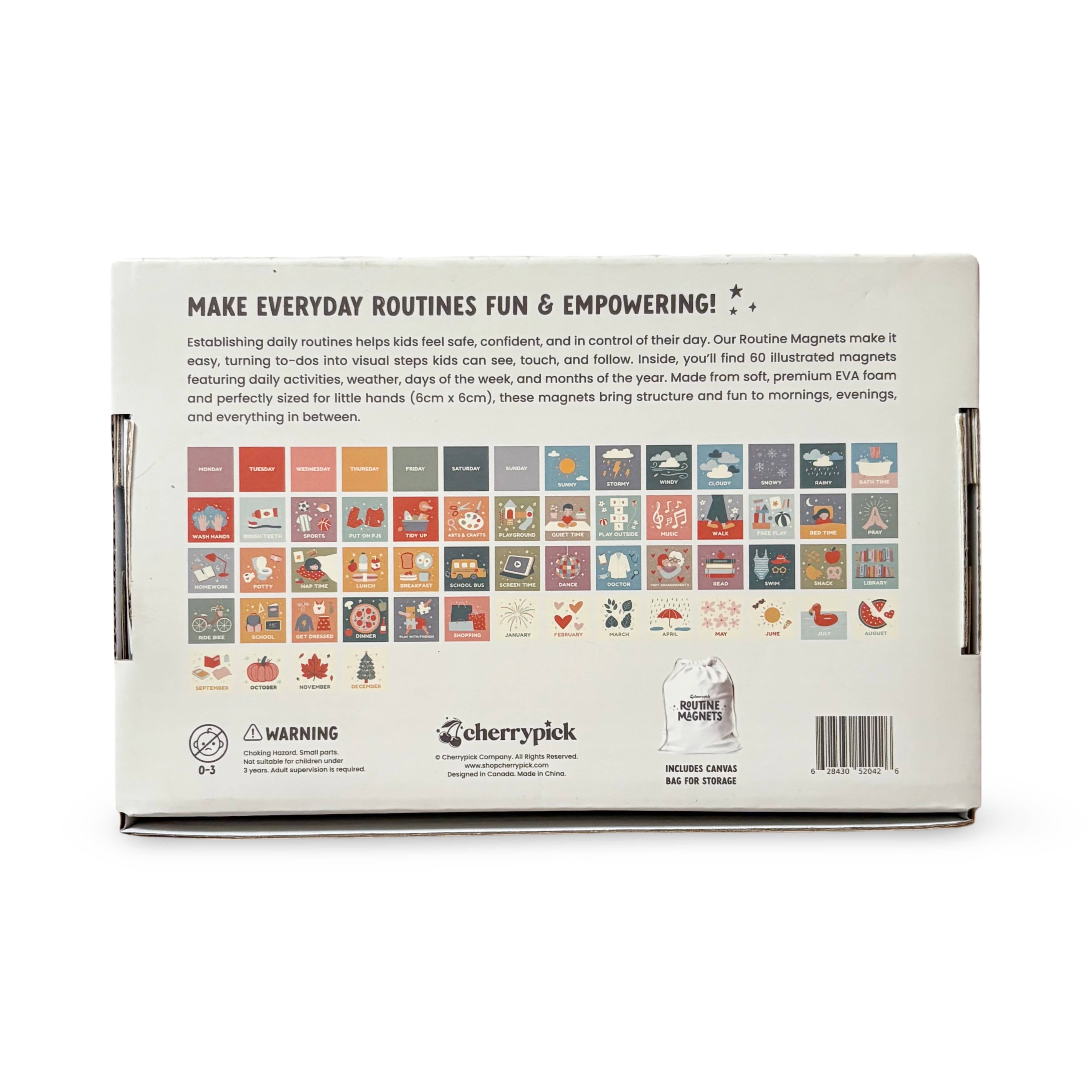 Cherrypick - Routine Magnets - Soft Foam Magnetic Set (60 pc set)