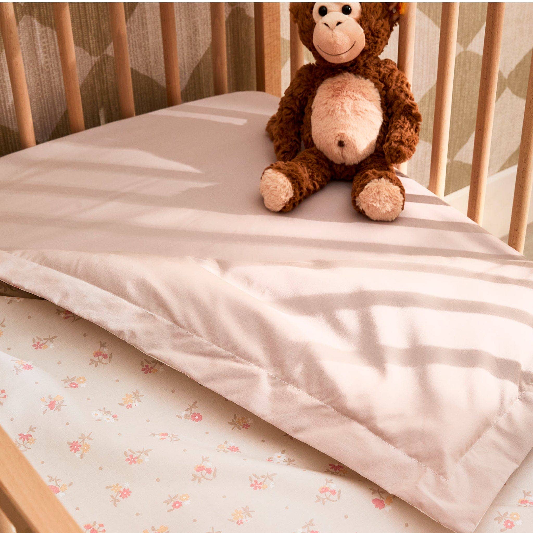 Perlimpinpin - 4 pieces crib set - Flowers