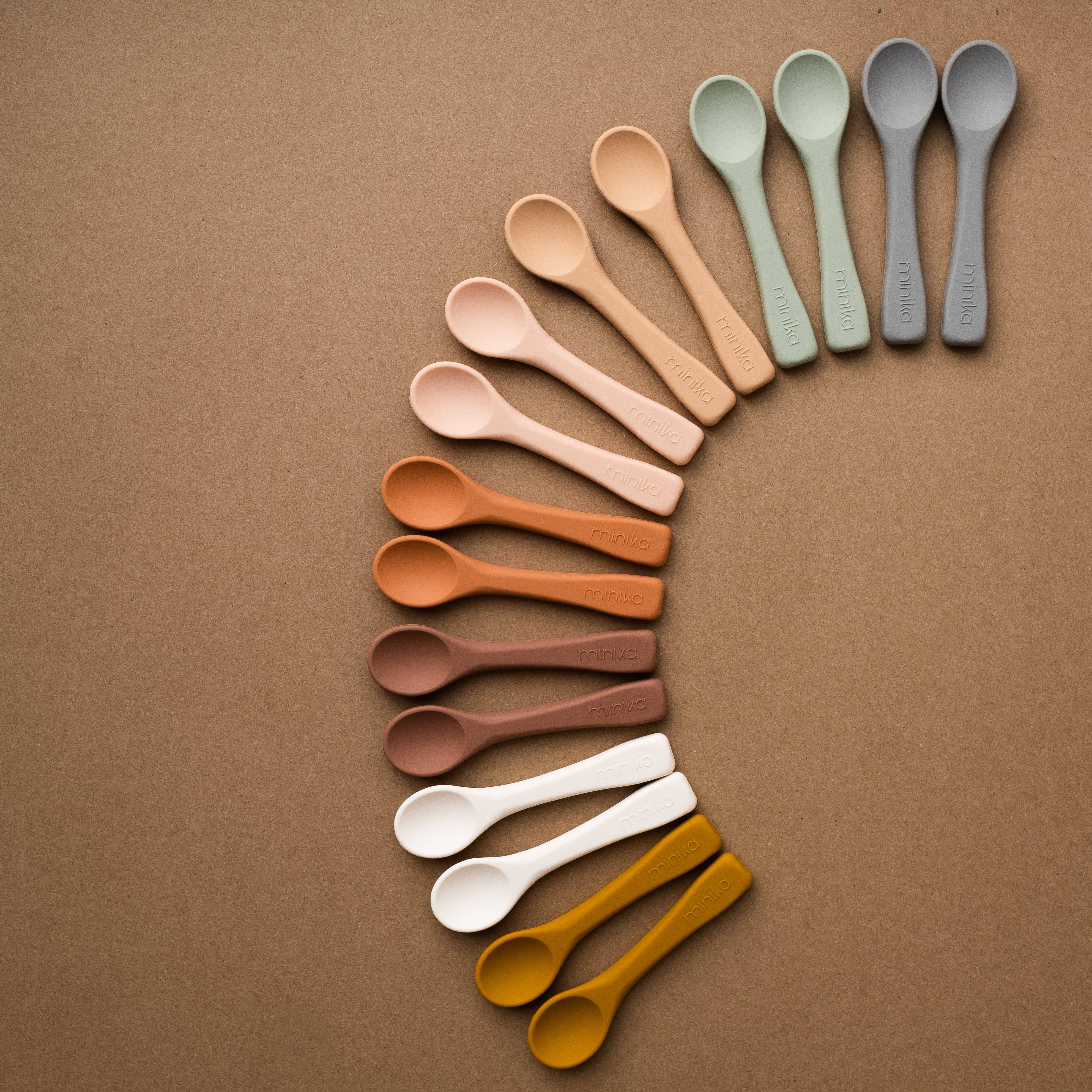 Minika - Silicone spoon - Sage