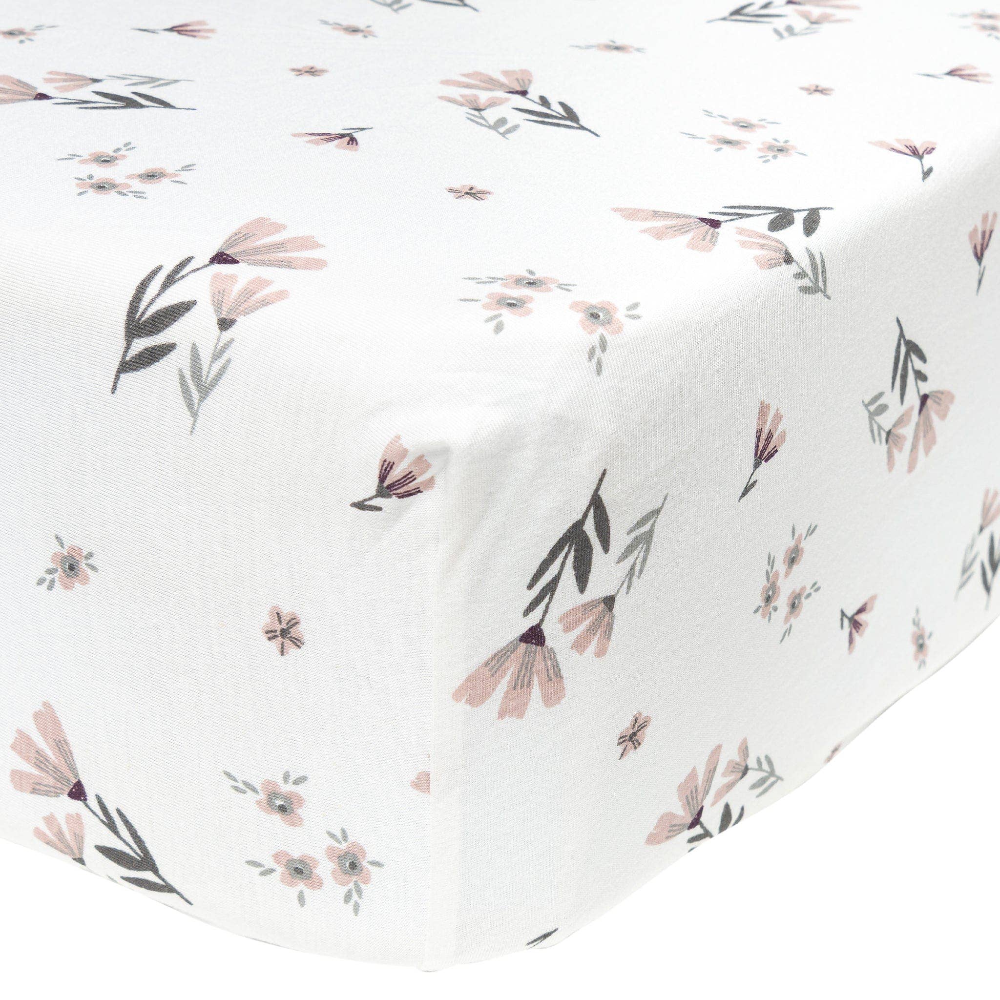 Perlimpinpin - Bamboo Fitted sheet - Watercolor Flowers
