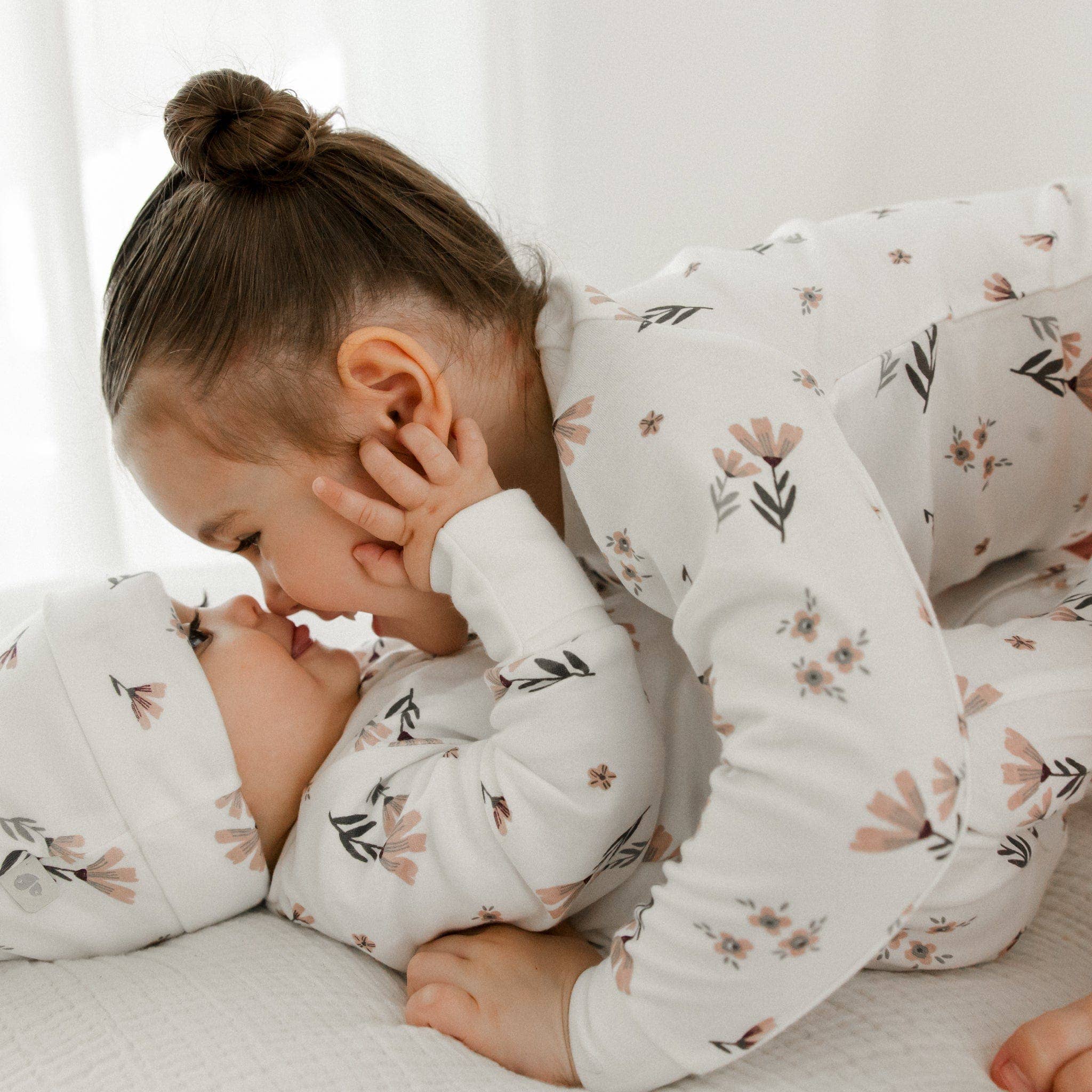 Perlimpinpin - Bamboo baby sleeper - Watercolor Flowers