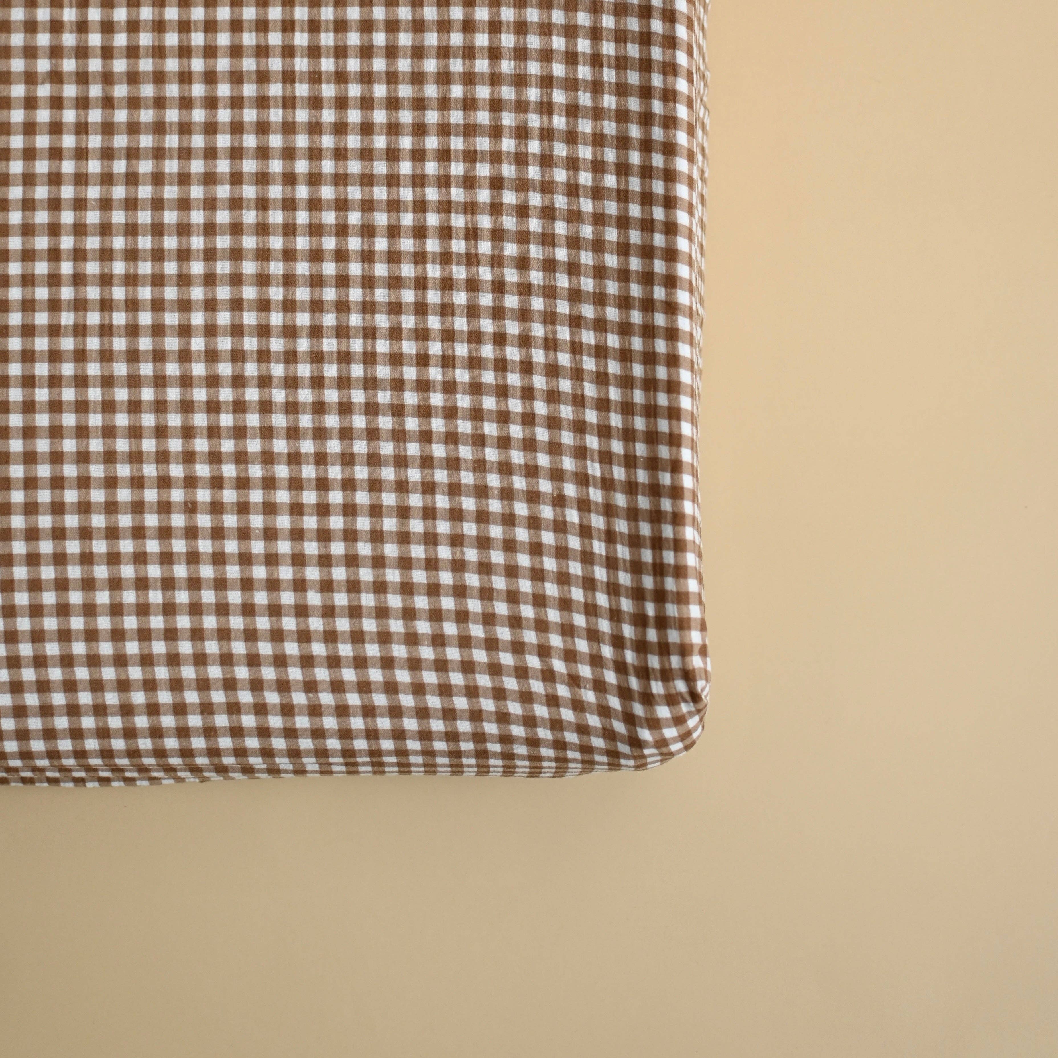 Minika - Changing pad cover - Vichy brown