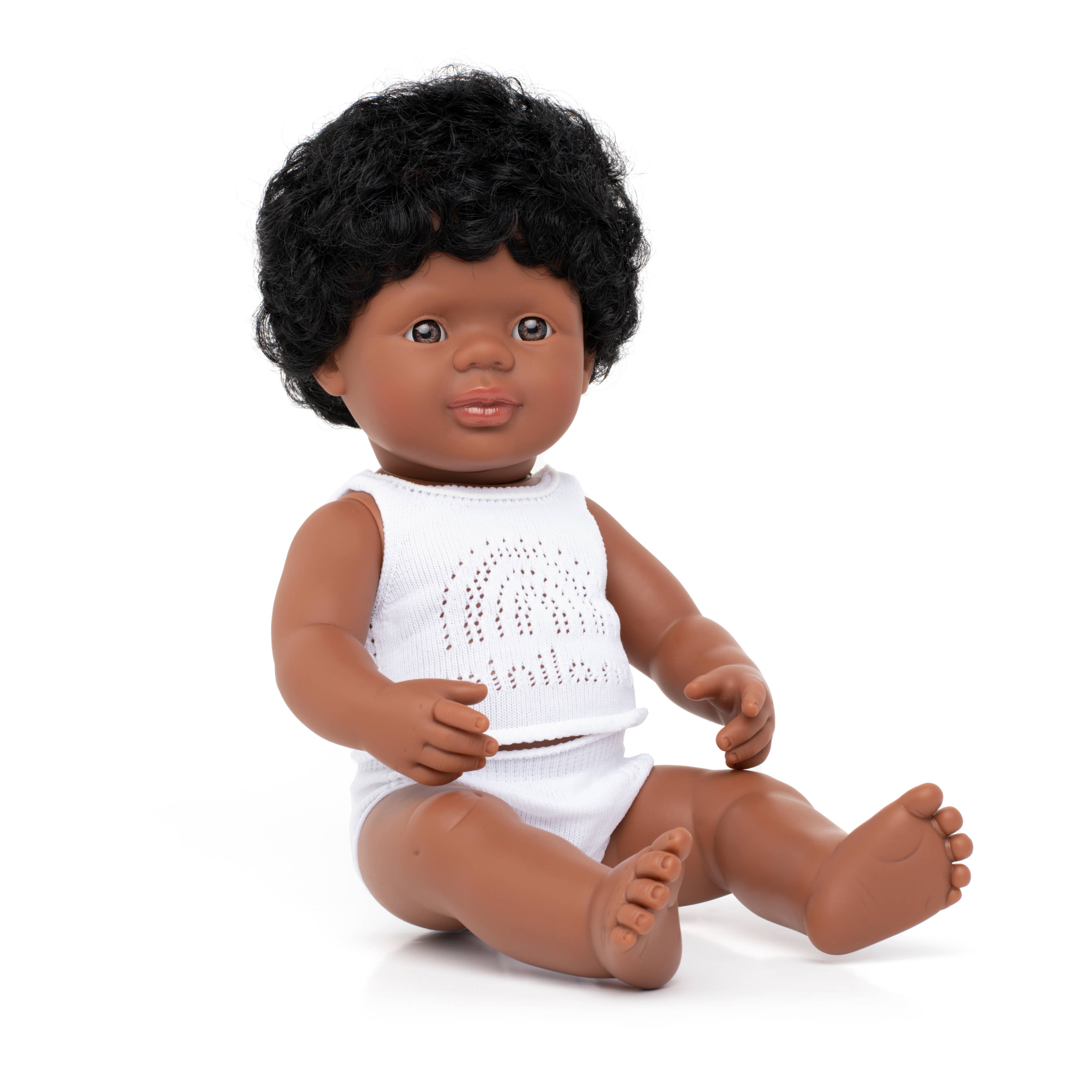 Miniland Educational - Baby Doll African American Boy 15'' inch (box)