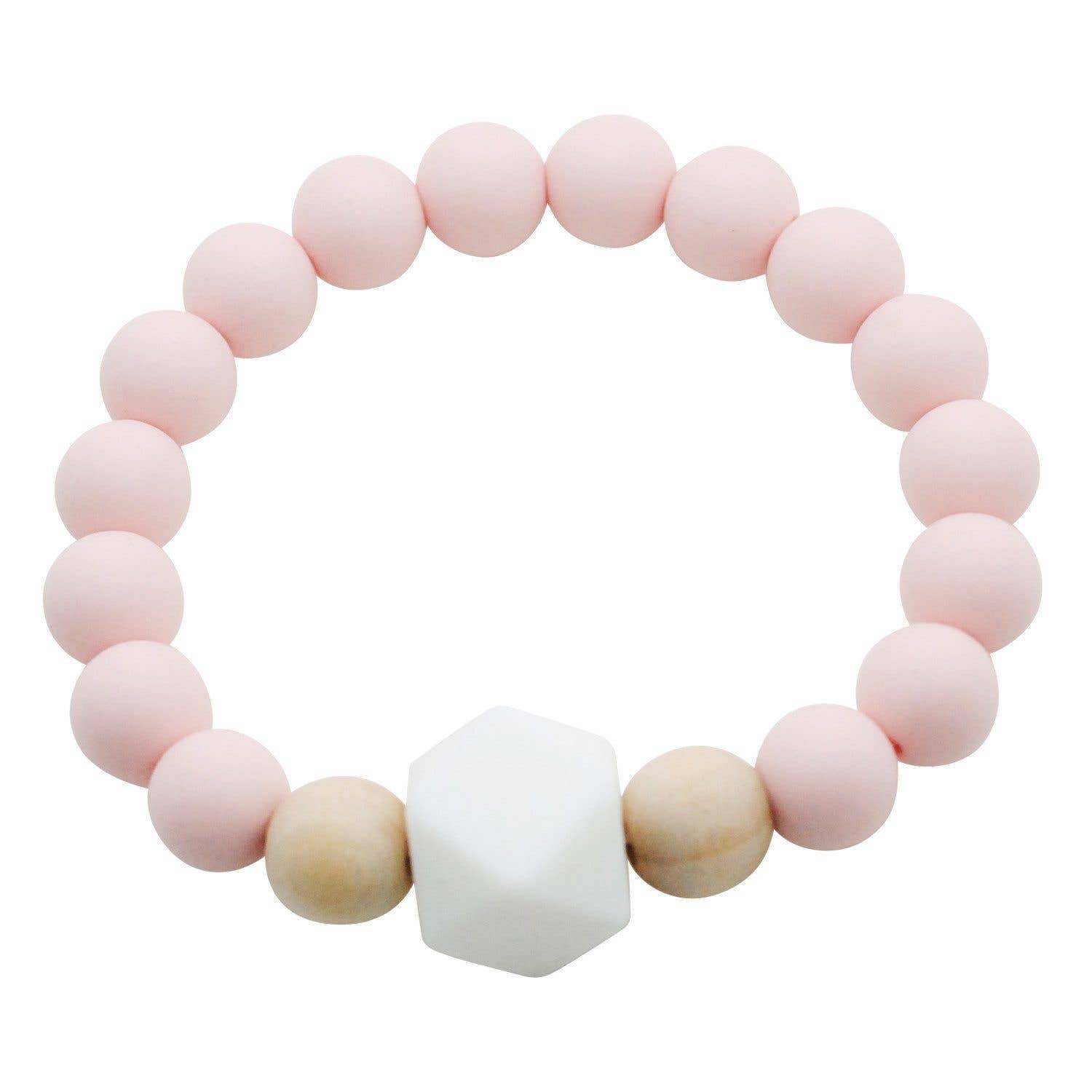 Glitter & Spice - Silicone Sensory Bracelet - Gemstone Ballerina Pink
