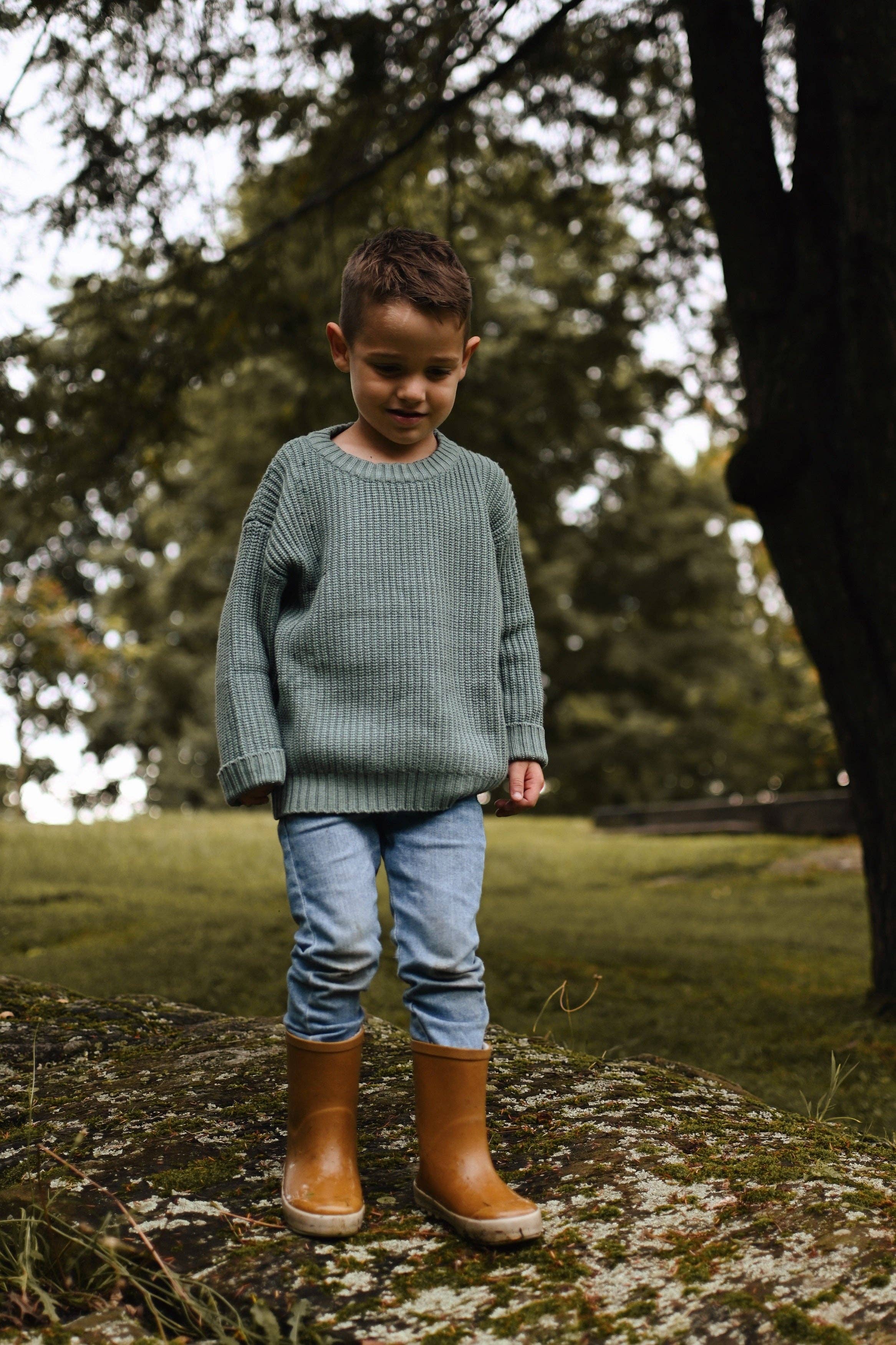 Minika - Knit sweater - Fall green